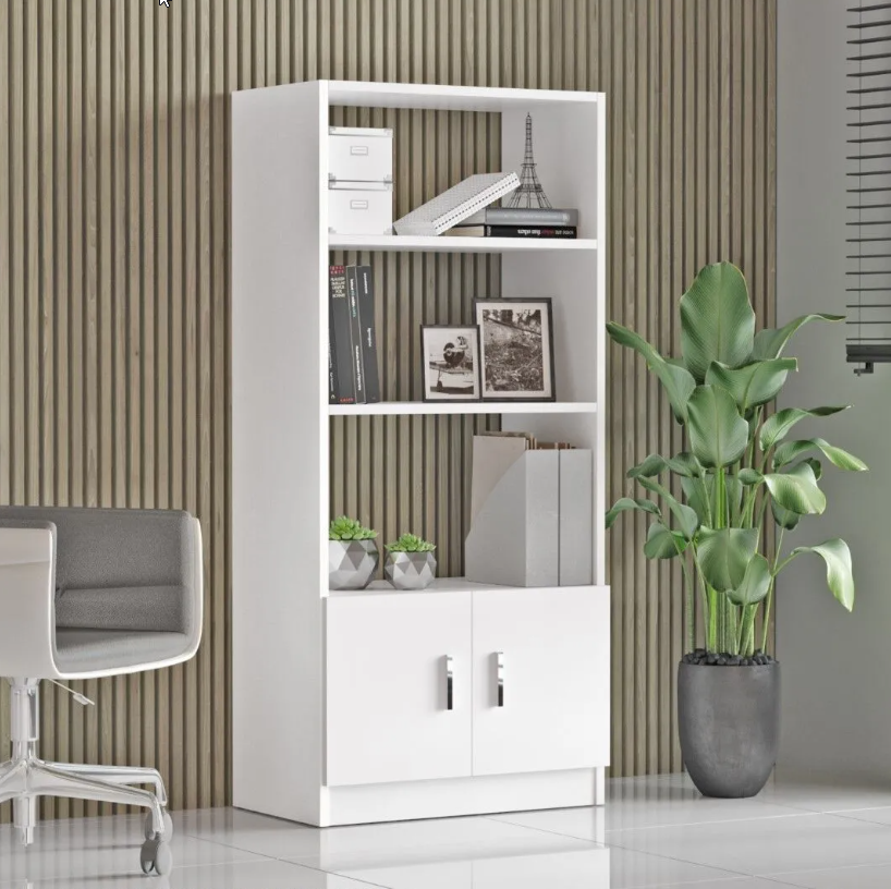 Varia VO4-W –לבן - ספרייה מעוצבת