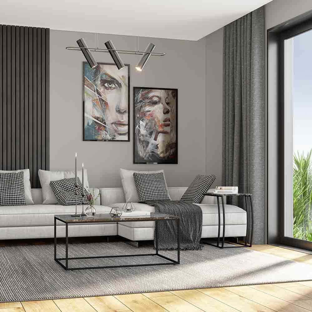 Meydan-SHP-980– דמוי שיש- שולחן סלון ריבועי