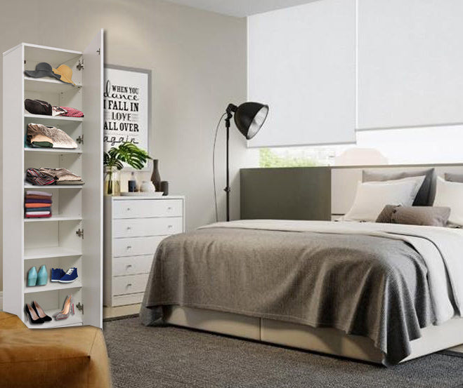 שגיא ללא מראה לבן – ארון מדפים