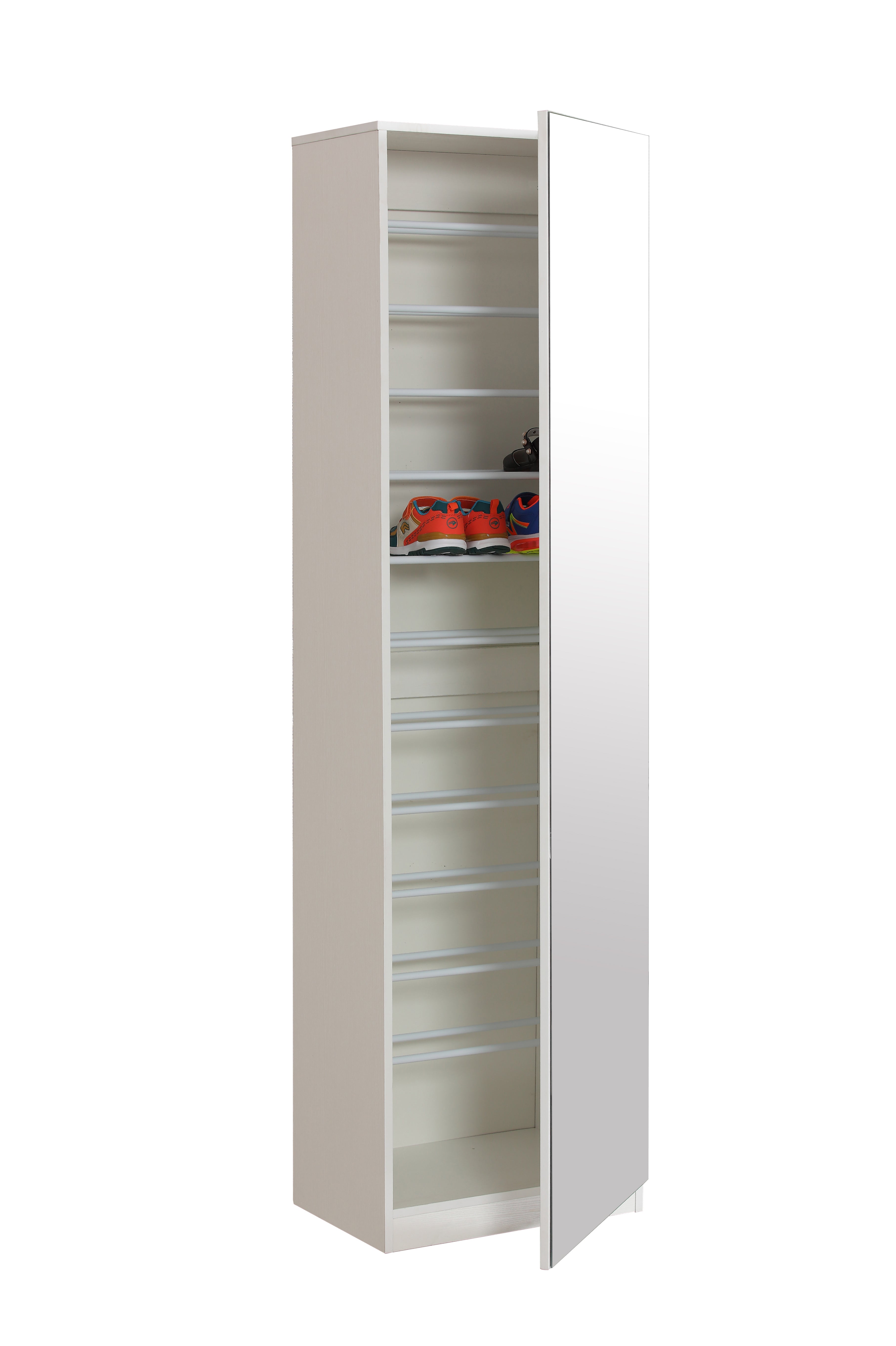 צ'ארמי V1 לבן - ארון מראה לנעליים