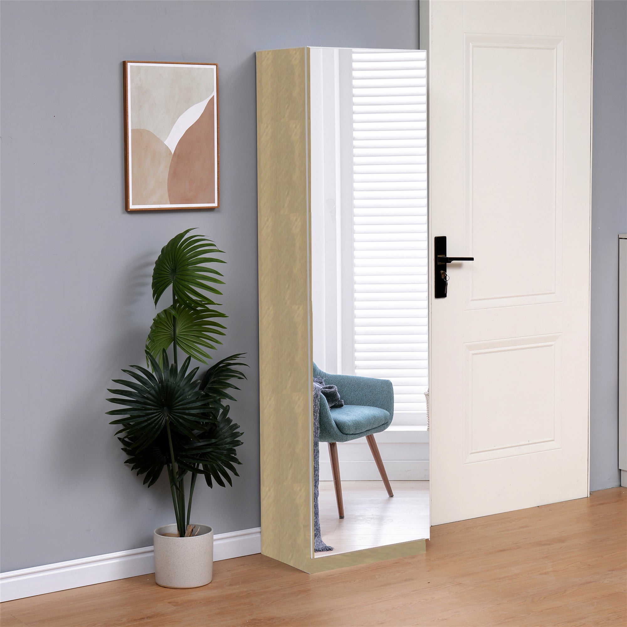 צ'ארמי V1 אלון - ארון נעליים מראה