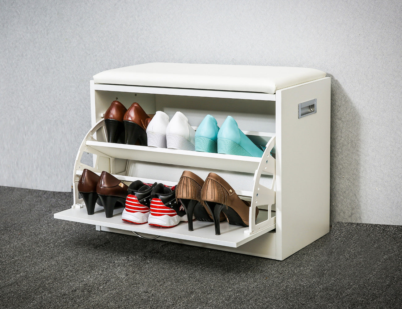 אריאל לבן - שידת נעליים