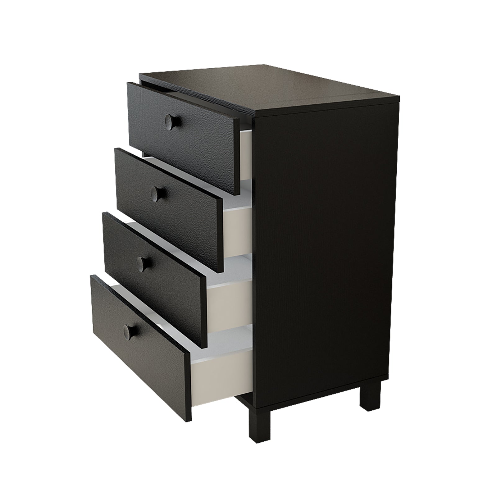 Vilamo-VL80 – שידת מגירות שחור