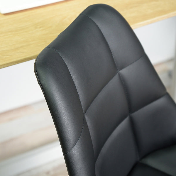 HIGOS דמוי עור שחור - כיסא משרדי