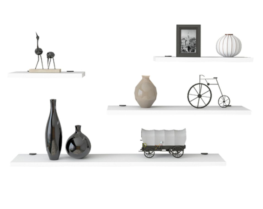 Cords  - לבן – רביעיית מדפים צפים