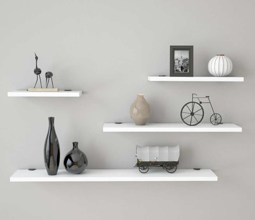 Cords  - לבן – רביעיית מדפים צפים