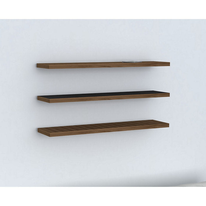 שלישיית מדפים צפים - BOSS אגוז