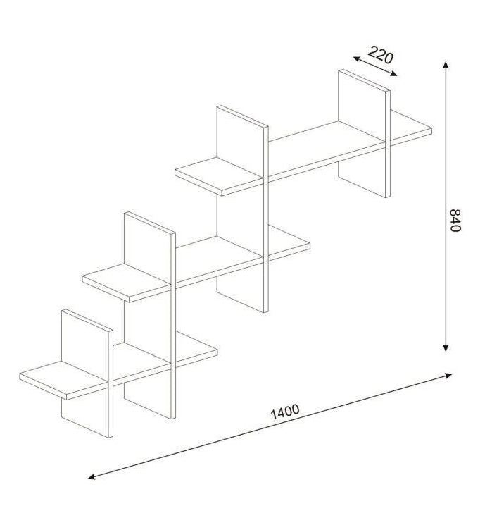 DE0332-וולנטינו - מדף כוורת
