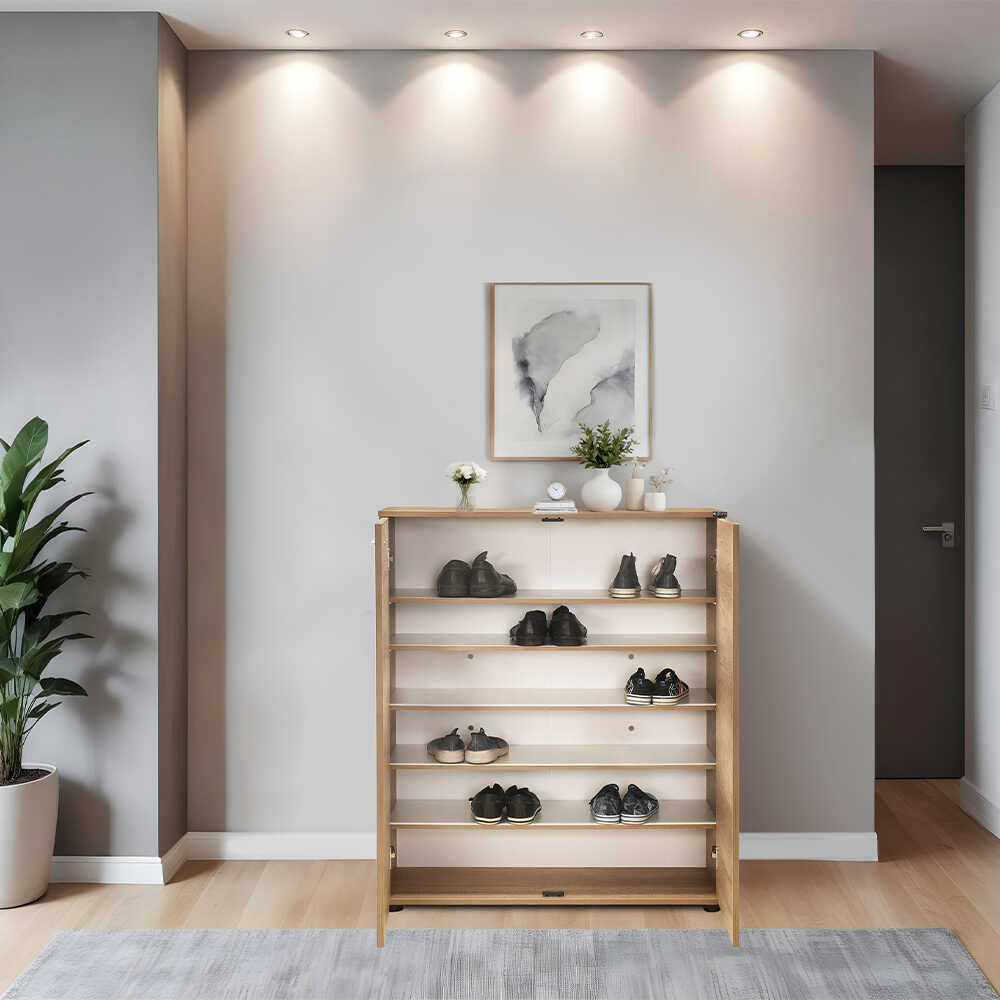 לוקאס חום DR-520 - ארון נעליים נמוך