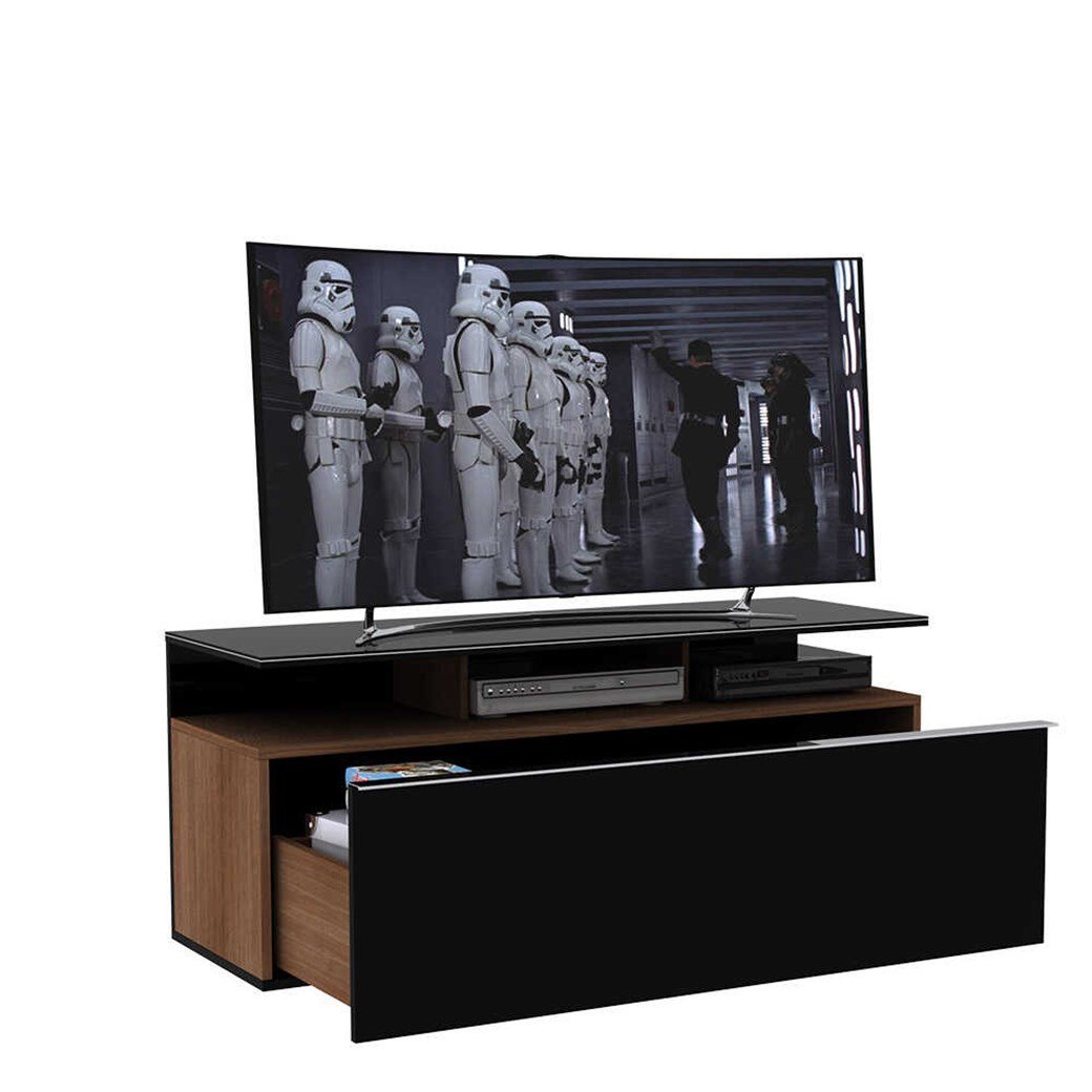 ג'ספר - VC-529 - מזנון טלוויזיה אגוז משולב שחור