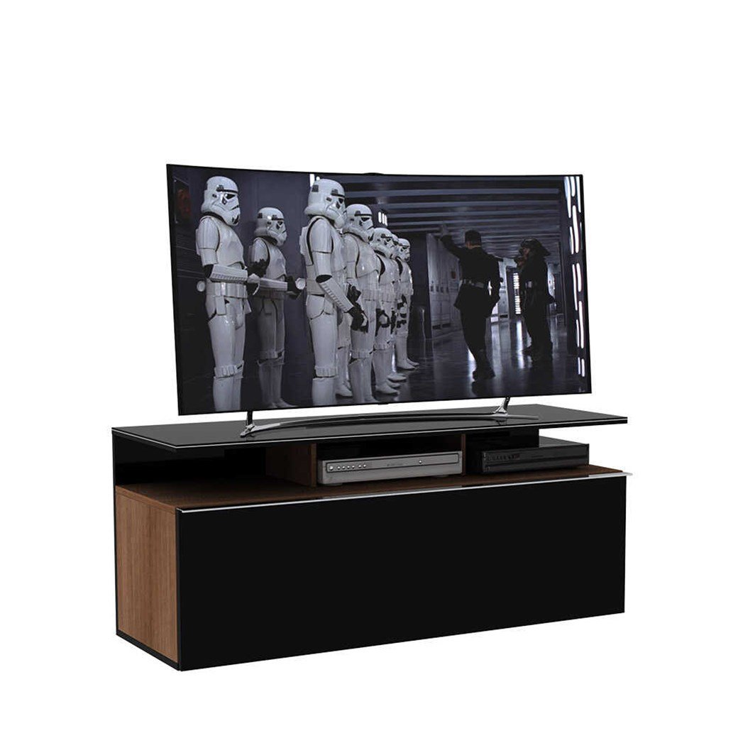 ג'ספר - VC-529 - מזנון טלוויזיה אגוז משולב שחור