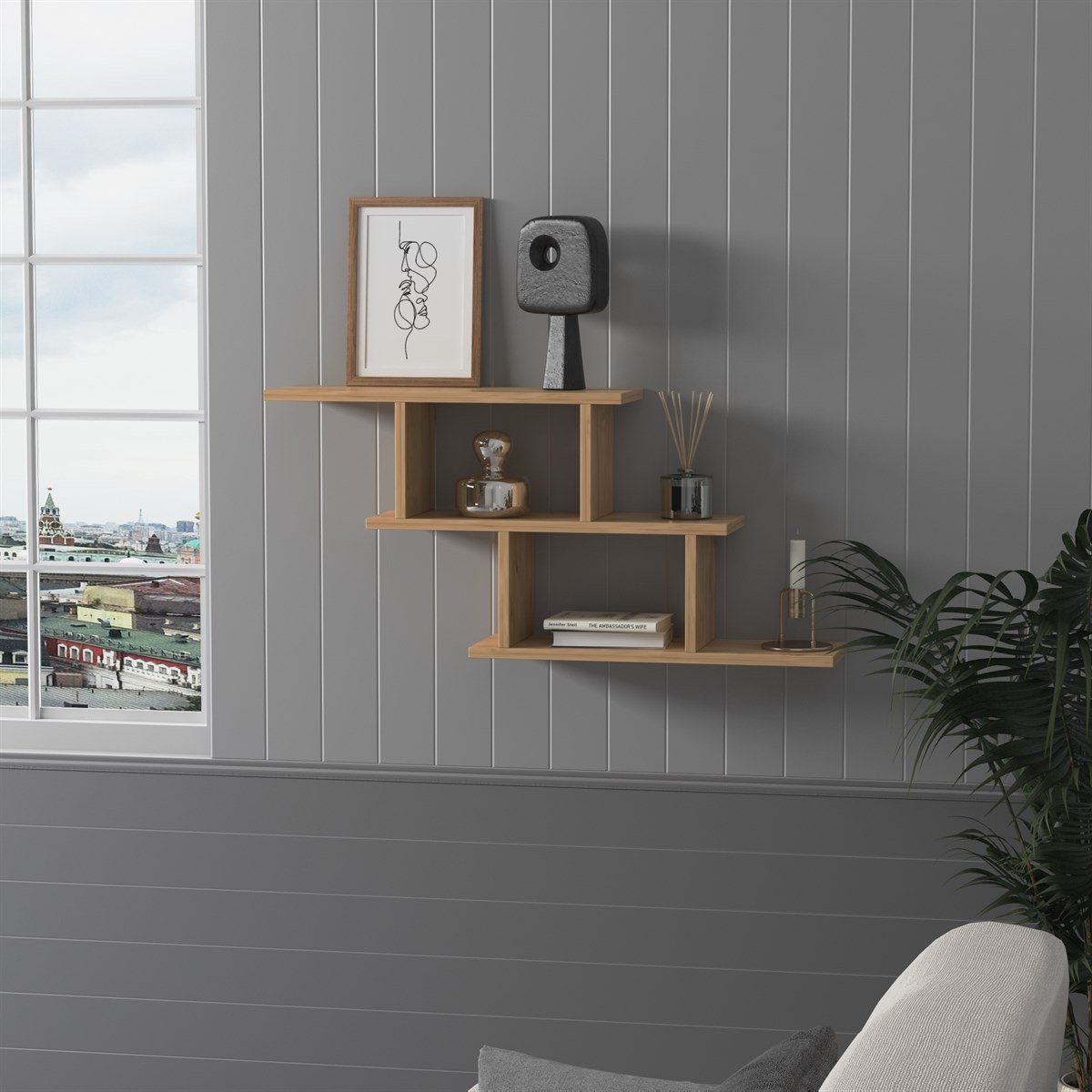 Funda מדף מעוצב- אלון