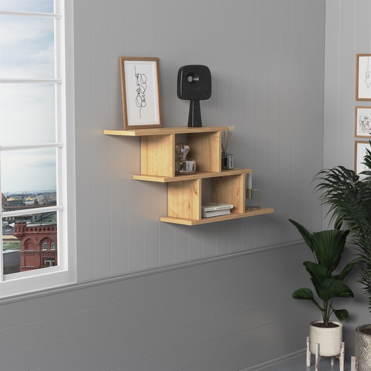 Funda מדף מעוצב- אלון