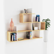 Enky – מדף מעוצב - אלון-לבן