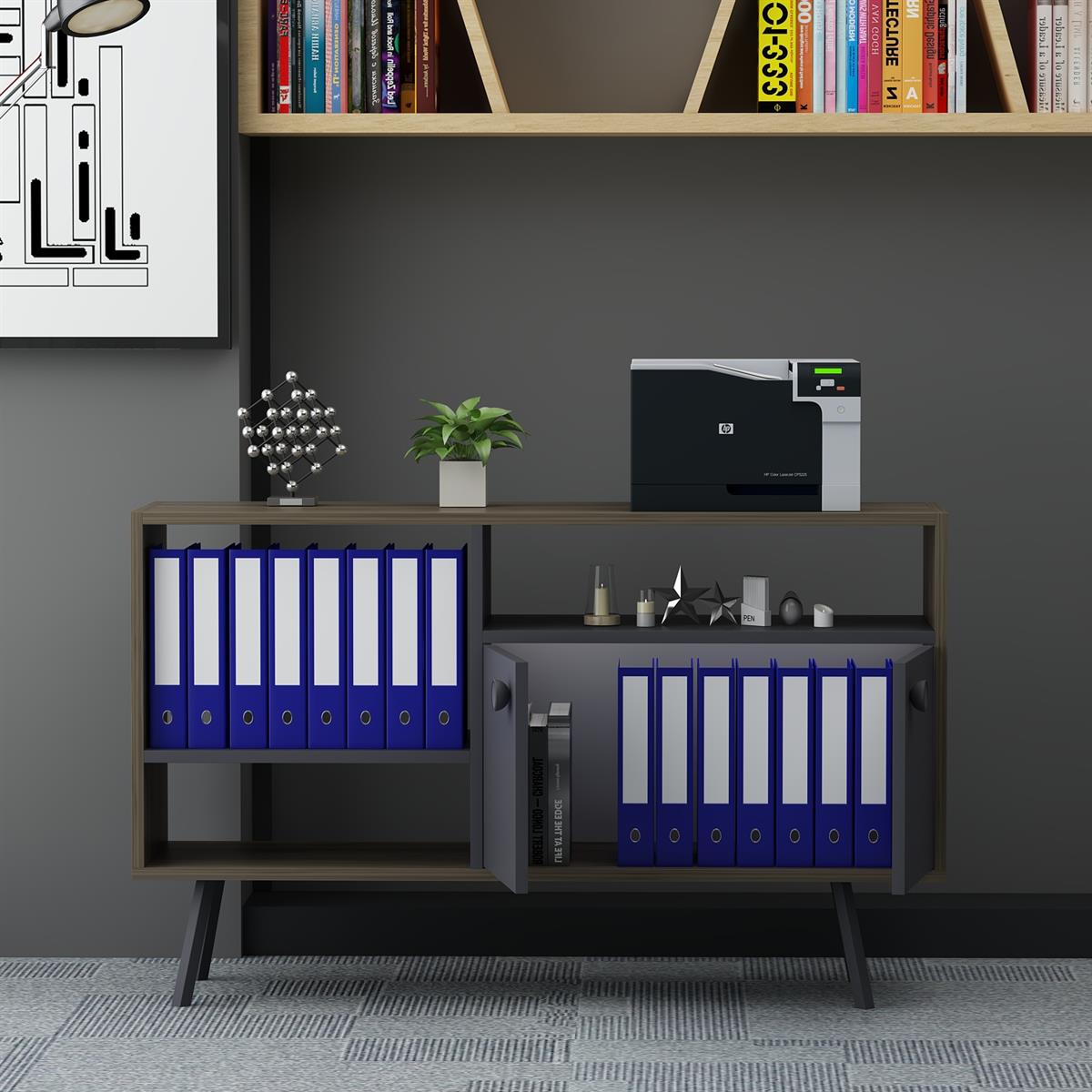 IRONY MAXI - פחם אגוז - שידה רב תכליתית