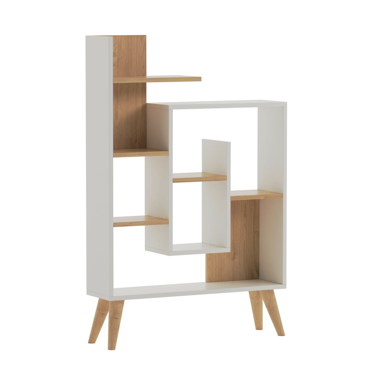 Sally New  לבן אלון -  ספרייה מעוצבת