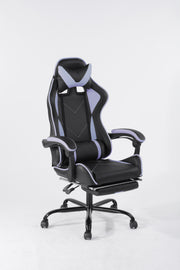 טוד אפור-שחור - כיסא גיימינג עם הדום