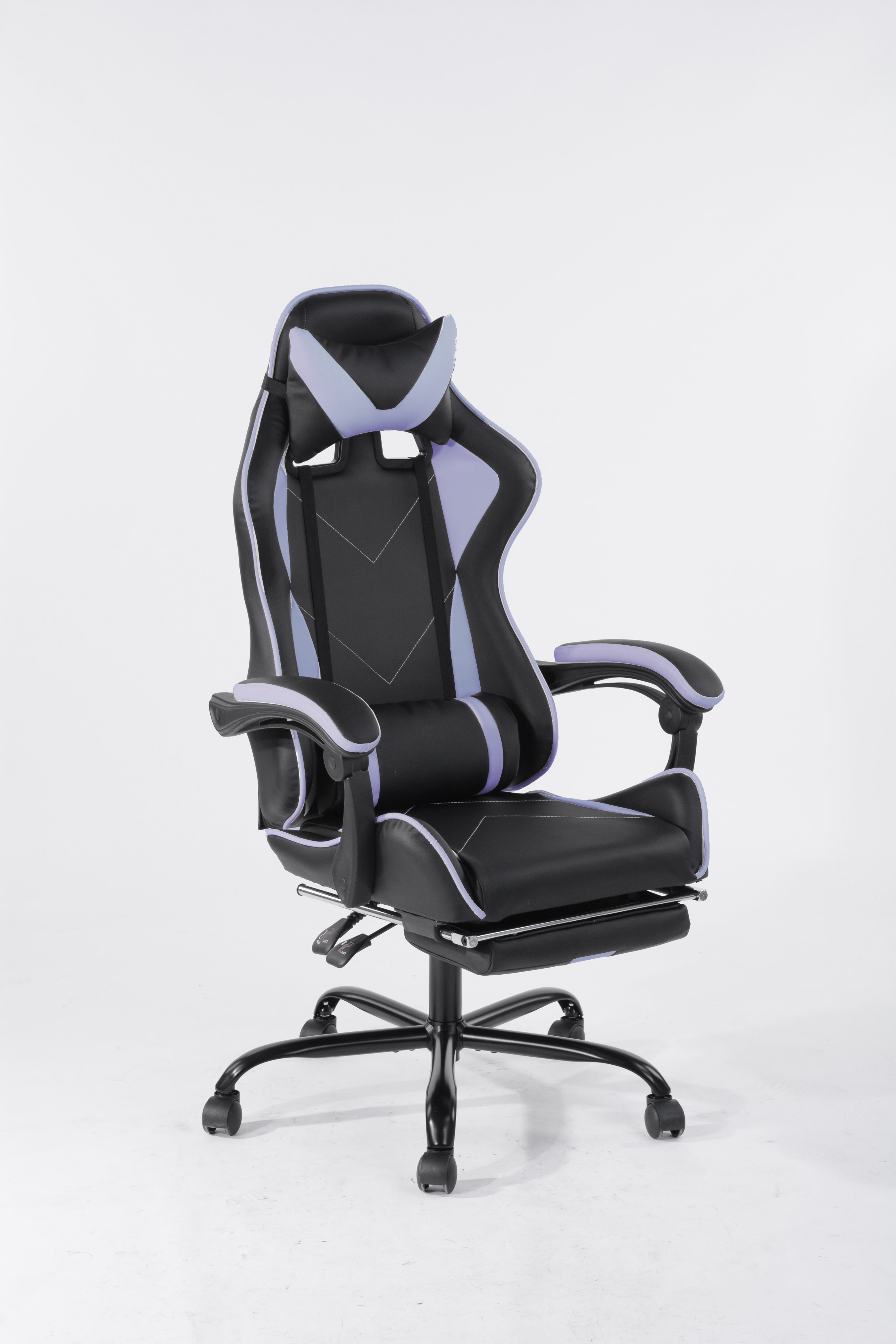 טוד אפור-שחור - כיסא גיימינג עם הדום