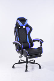 טוד כחול-שחור - כיסא גיימינג עם הדום