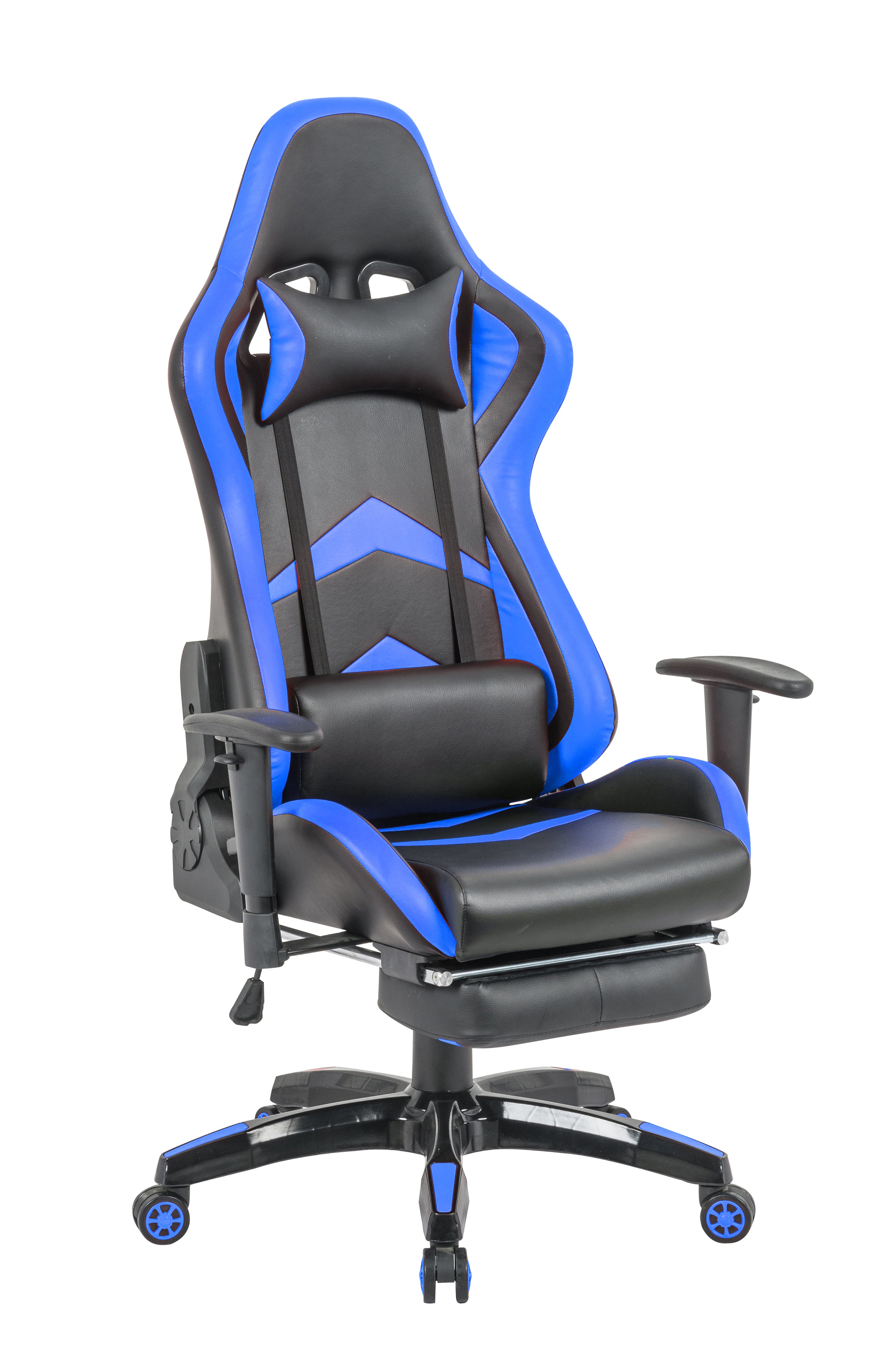 ברגרה כחול - כיסא גיימינג עם הדום