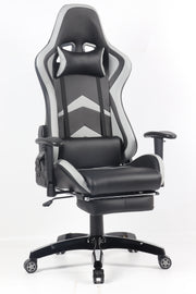 ברגרה אפור - כיסא גיימינג עם הדום