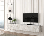 DAMLA - מזנון טלוויזיה צף - דמוי שיש