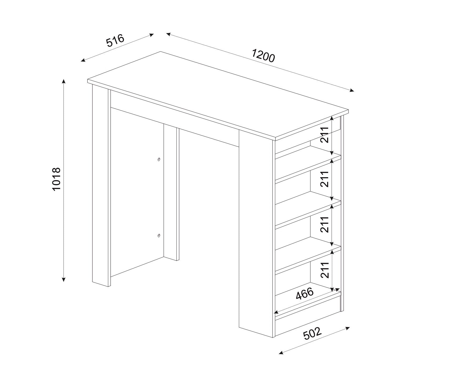 מונקו DE2163 - שולחן בר מעוצב - קרם אבן פלטה דמוי שיש