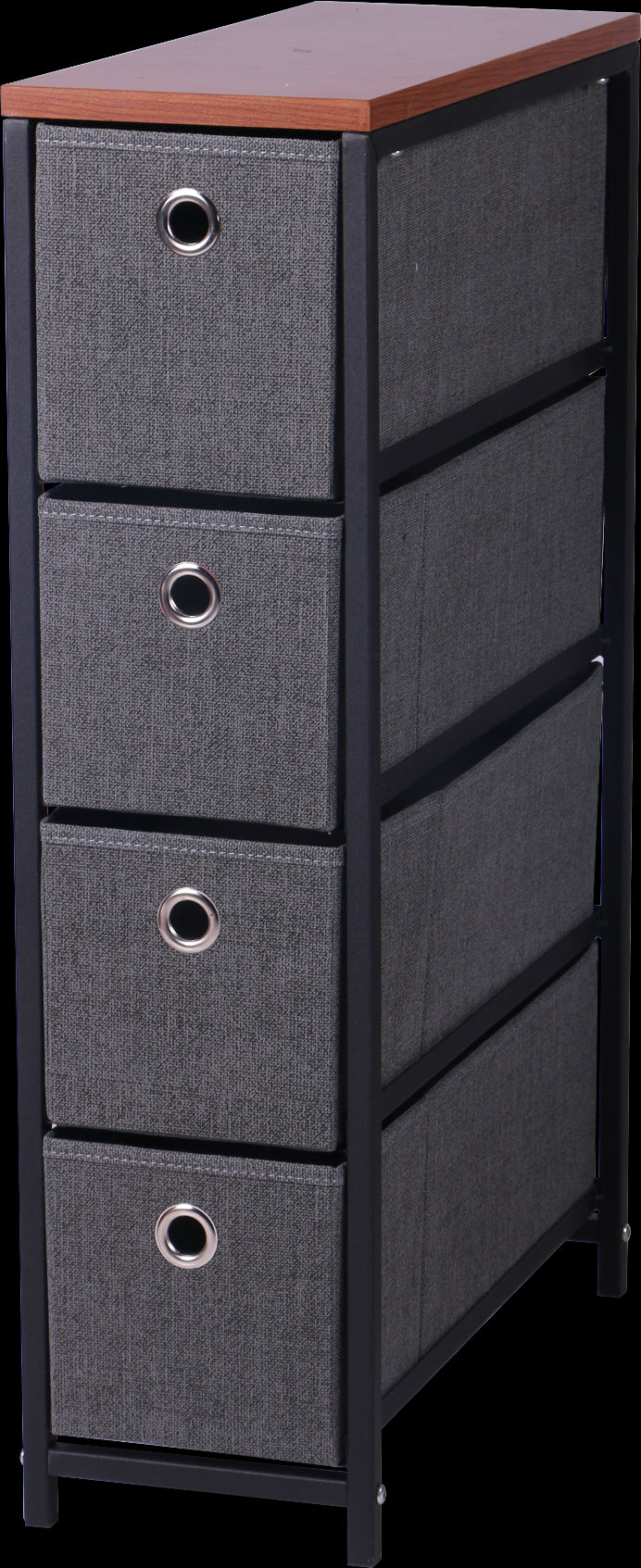 שידת מתכת עם 4 מגירות בד צרות דגם cr377 מסדרת Siena