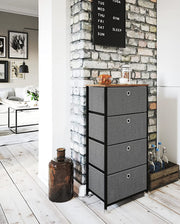 שידת מתכת עם 4 מגירות בד דגם cr378 מסדרת Siena