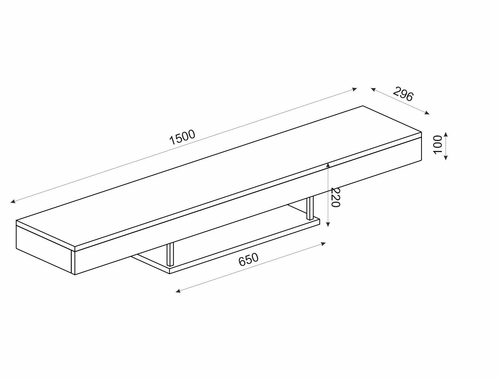 אלברס DE2507 אלון - מזנון צף