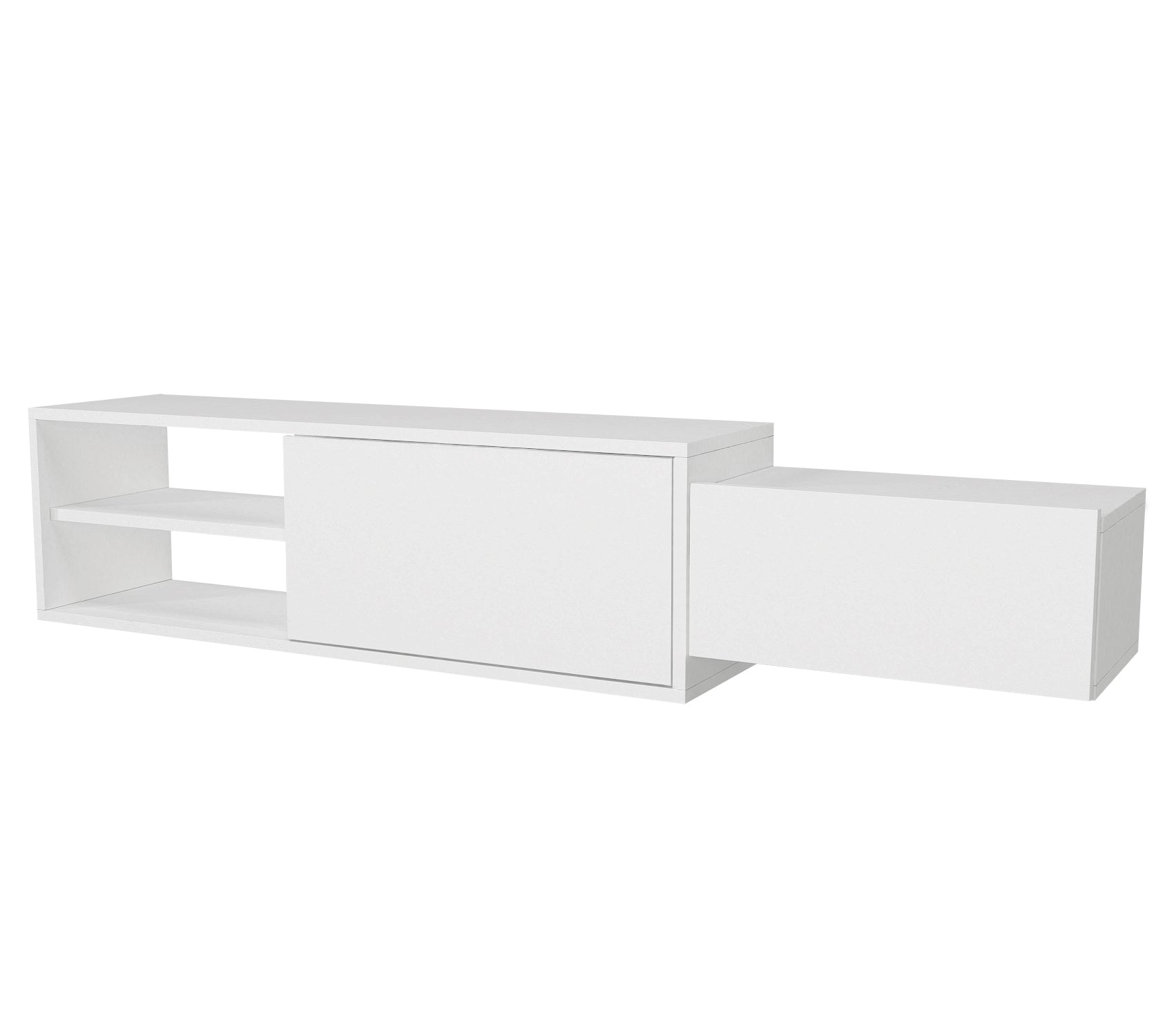 דיון DE2521 לבן - מזנון טלוויזיה מעוצב צף