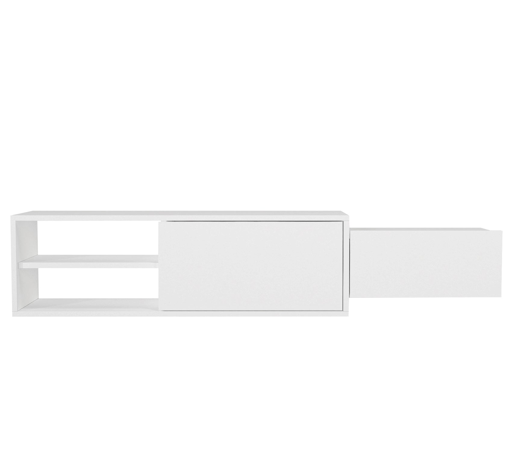 דיון DE2521 לבן - מזנון טלוויזיה מעוצב צף