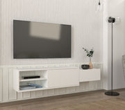 דיון DE2521 לבן - מזנון טלוויזיה מעוצב צף