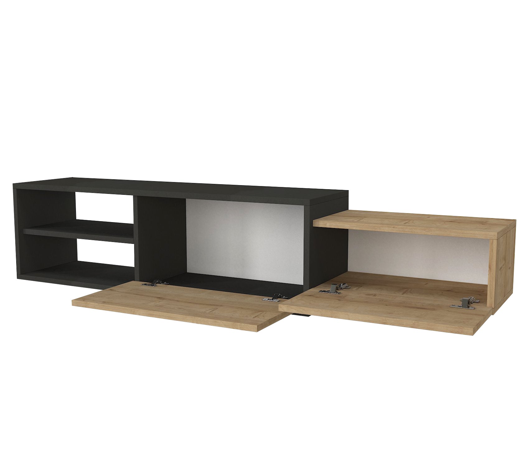 דיון DE2521 פחם - אלון - מזנון טלוויזיה מעוצב צף