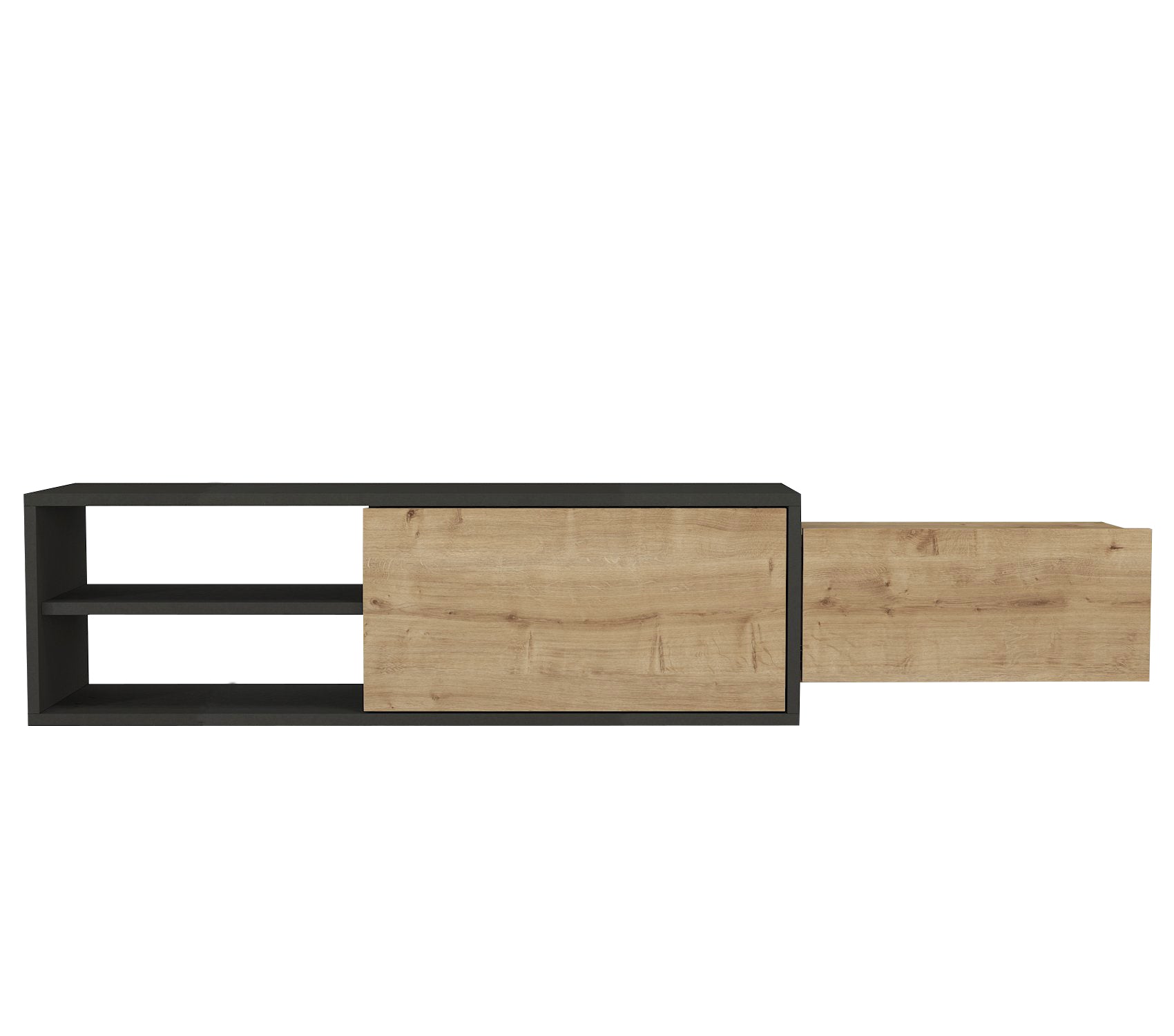 דיון DE2521 פחם - אלון - מזנון טלוויזיה מעוצב צף