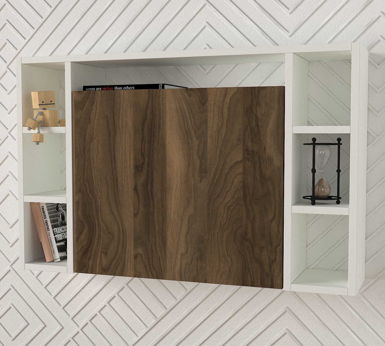 איסטה DE5300 - אגוז-לבן - עמדת עבודה נפתחת