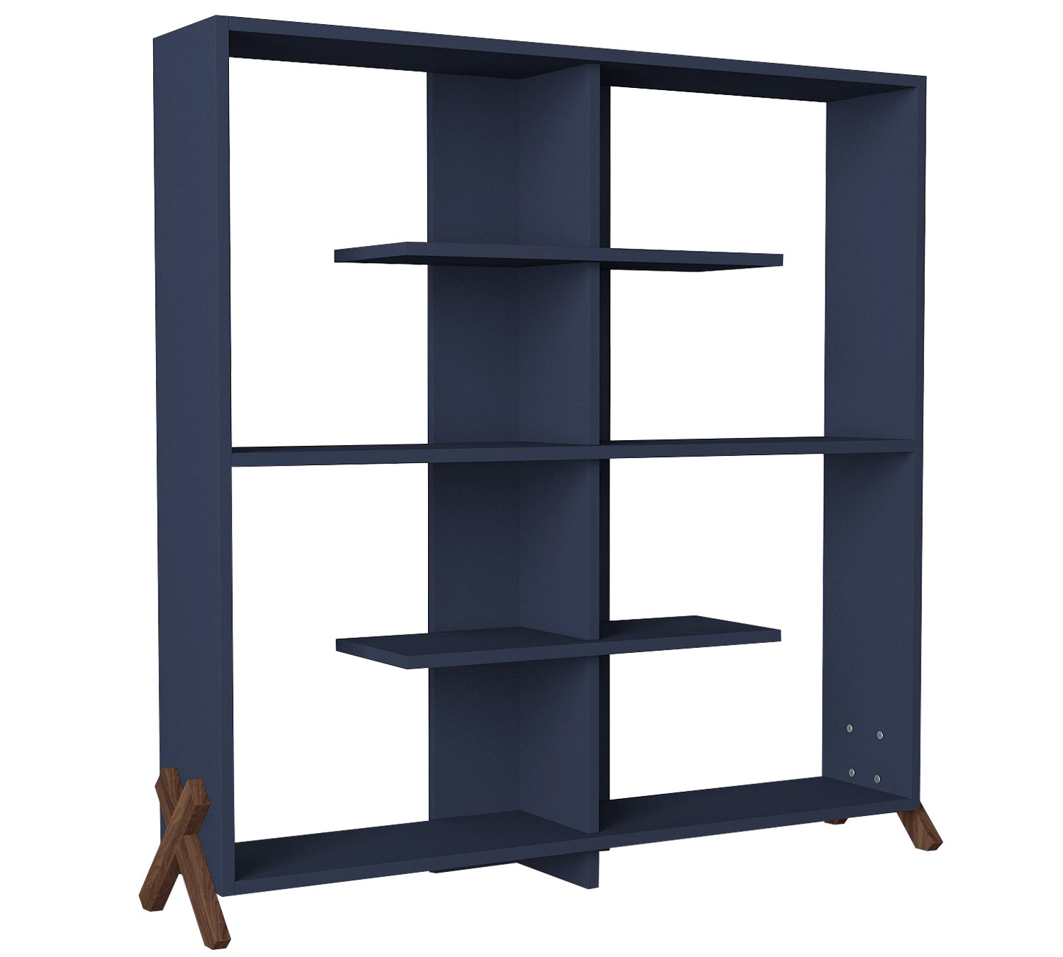 DE6116-אולה - שידת מדפים כחול ים