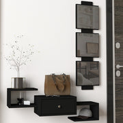 באקי DE-6154 שחור - שידת איפור עם מראה