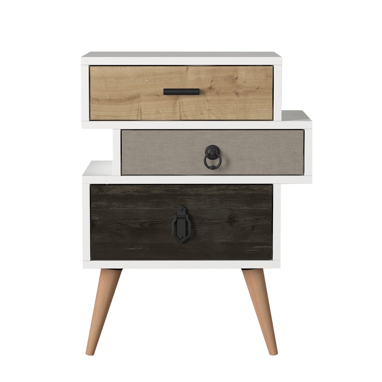 Tricolore – DE8509– שידת לילה מעוצבת