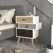 Tricolore – DE8509– שידת לילה מעוצבת