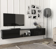 Hilary - DE8806- שחור - מזנון טלוויזיה צף