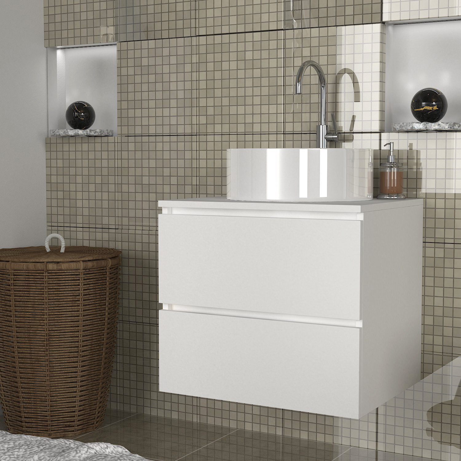 Carmita DE2045 - ארונית תלויה מתחת לכיור