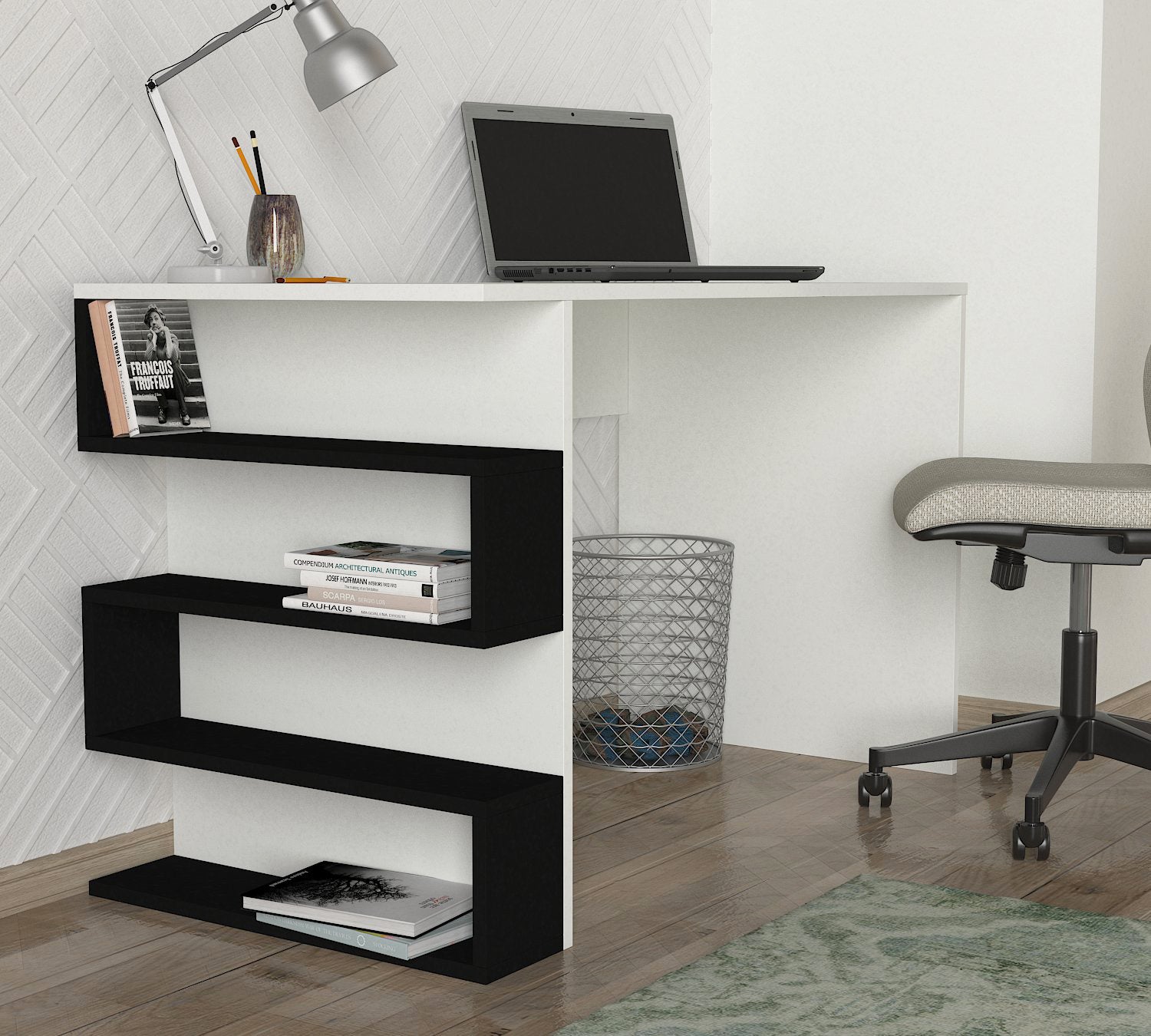 קליאורה 9520DE שחור-לבן - עמדת עבודה