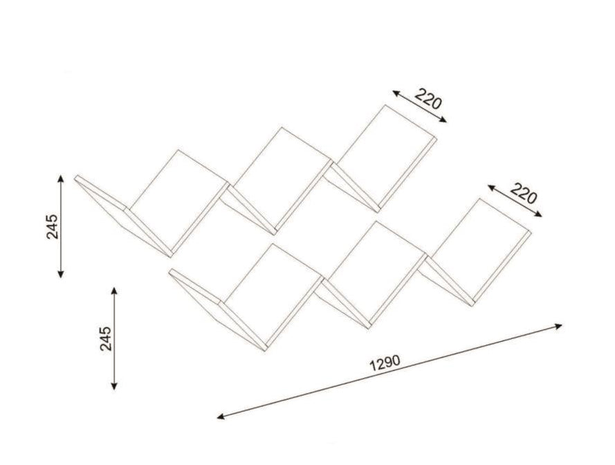 DE0417-זיג זג - זוג מדפים