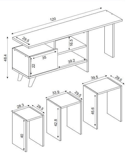 DE2237-נייצ'ר - מזנון עם שולחנות