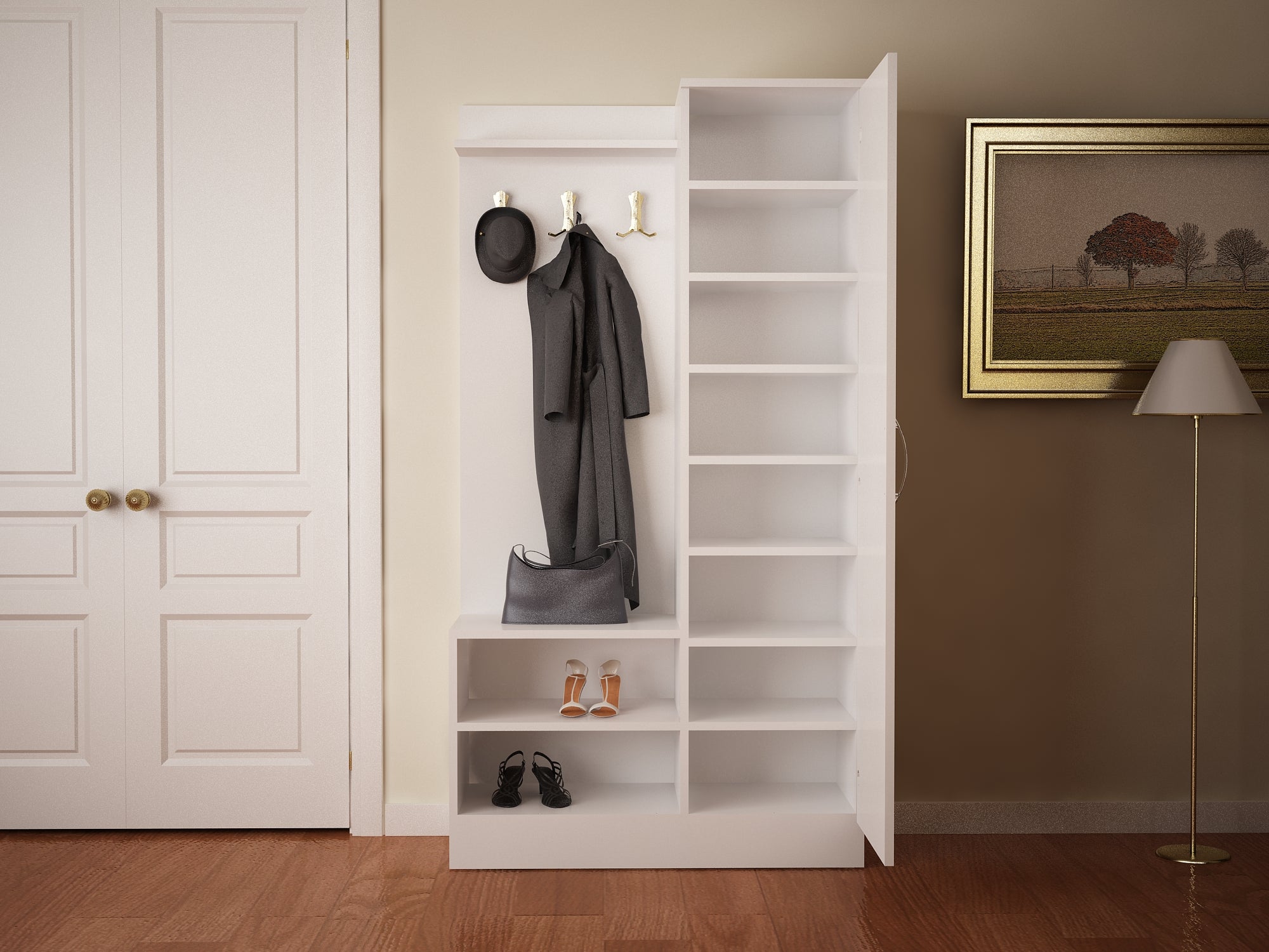 DE2862-דפני - ארון רב תכליתי עם מראה