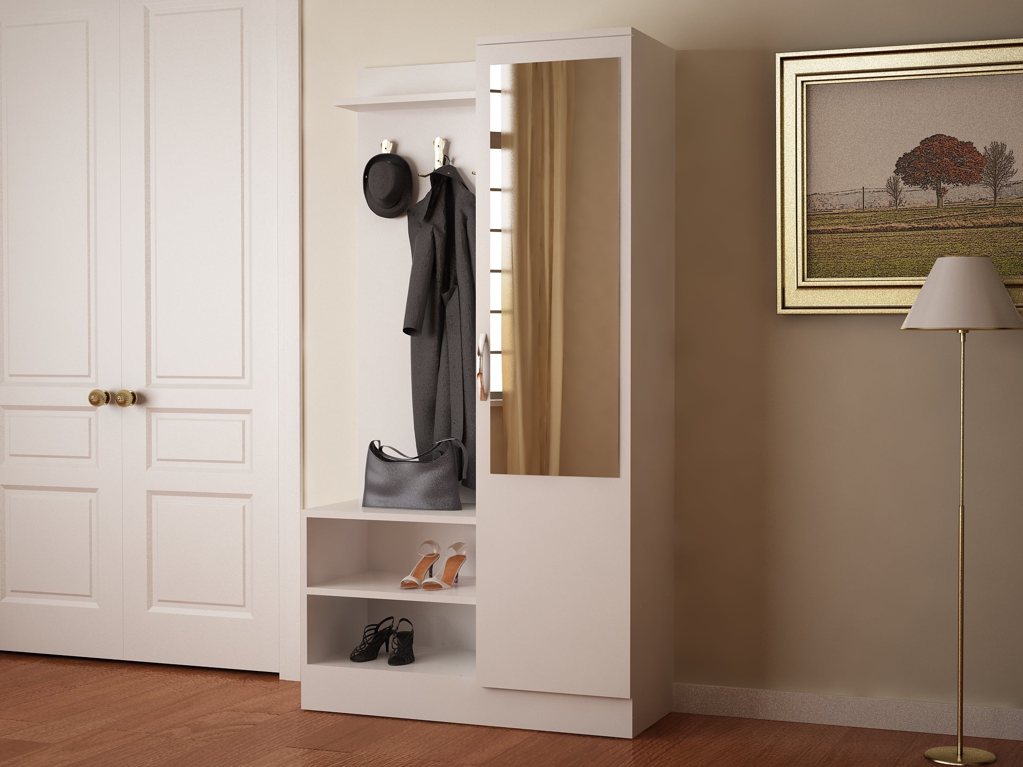 DE2862-דפני - ארון רב תכליתי עם מראה