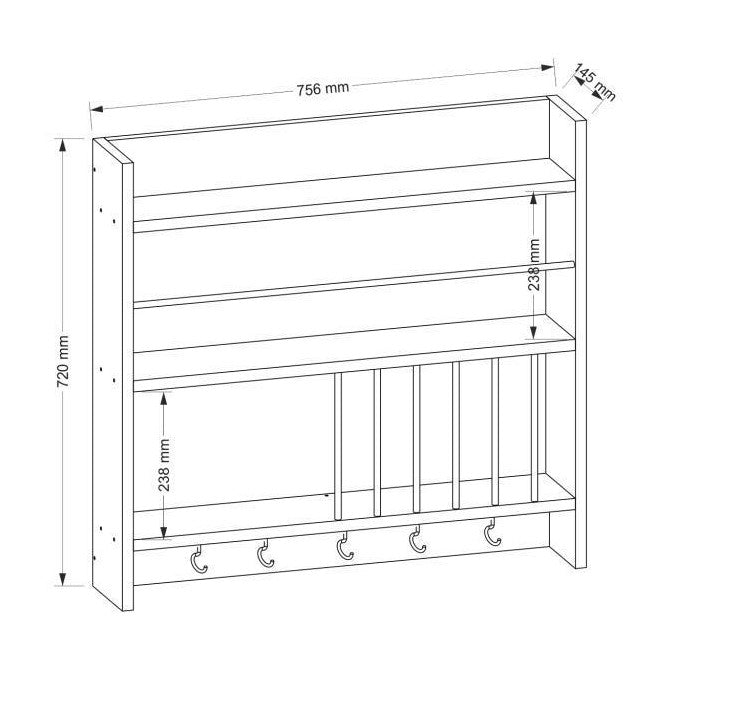 DE2985-דליינה - יחידת מידוף למטבח
