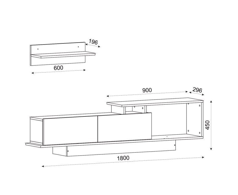 DE3098-אסוס - מזנון עם מדף
