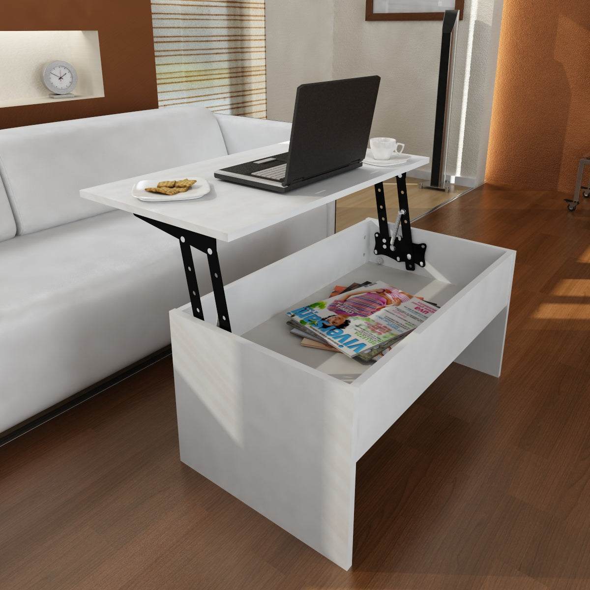 אקילי DE3760 - שולחן סלון נפתח